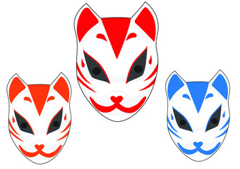 red anime mask