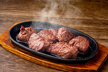 牛サガリ鉄板焼