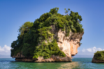 Fototapeta premium Los Haitises National Park in Samana, beautiful Islands, Dominican Republic