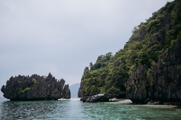 Fototapeta premium uninhabited island in the ocean