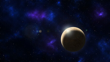 Star and galaxy, space background,milky way galaxy.yellow planet and nebula.