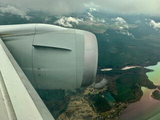 view from airplane window