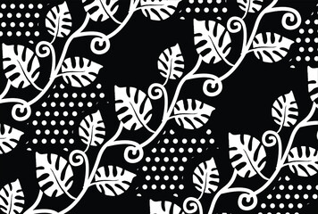 Batik Indonesian: is a technique of wax-resist dyeing applied to whole cloth, or cloth made using this technique originated from Indonesia. EPS 10