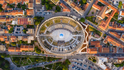 Fototapeta premium Aerial view of the city