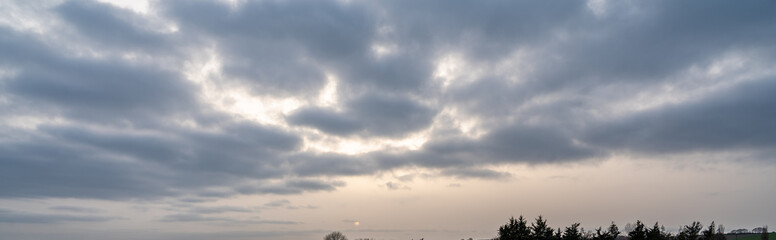 Storm clouds Sunset Sky Replacement Composition 