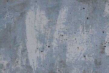 Concrete texture. Abstract cement background wallpaper. Washed watercolor white paint over dirty cyan paint on old concrete surface. Abstract grunge background.