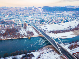 Bridge on Dunajec River in Nowy Sacz