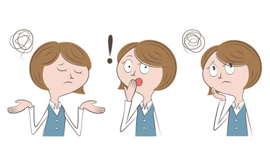 オフィスワーカー　ビジネスウーマン・OL　上半身