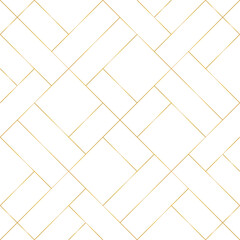 Geometric of diagonal square and rectangular pattern. Design mondrian style gold on white background. Design print for illustration, texture, wallpaper, background.