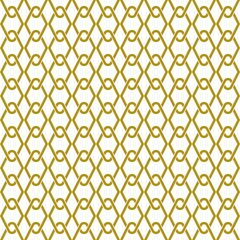 Geometric of pararell pattern. Design wire gold on white background. Design print for illustration, texture, wallpaper, background.