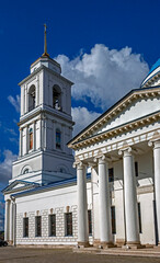 Bell tower of St.Nicolas cathedral. Years of construction 1833—1857. City of Serpukhov, Russia