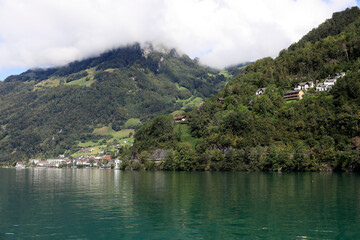 A hill and the edge of the lake