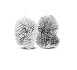 christmas decoration isolated on white background with clipping path