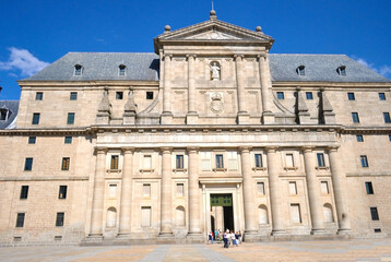 Obraz premium Facade of the El Escorial Palace (near Madrid), Spain