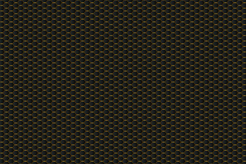 Naklejka premium Gold steel mesh background. Abstract black metal texture. Modern vector illustration