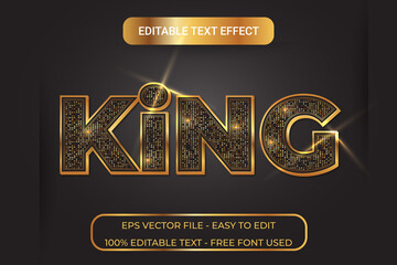 Gold text effect with glitter, easy to edit and full editable.