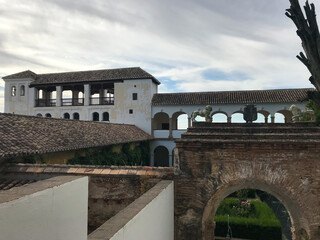 Obraz premium Granada, Spain; 07 26 2019: Palaces of the Alhambra and the Generalife.