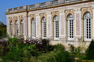 Versailles; France - september 22 2020 : the Grand Trianon in the Marie Antoinette estate