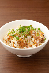 あさりとミョウガのご飯