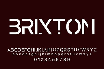 Fototapeta premium typeface vector design, classic lettering, alphabet font, gray ang orange style background