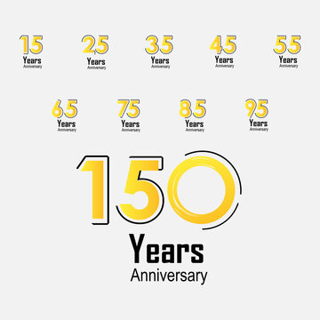 25Th Anniversary Logo With Yellow Background Images – Browse 110 Stock ...