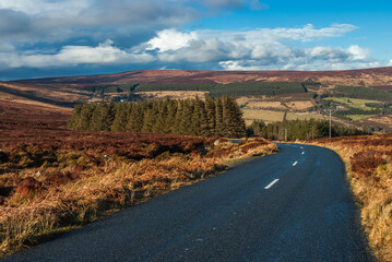 road in the mountains , Wicklow ireland