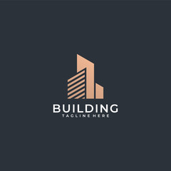 Modern construction logo design vector graphics design