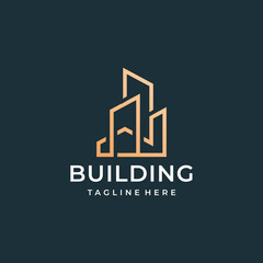 Architecture logo design vector design concept