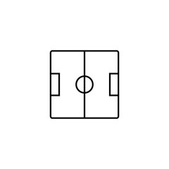 Stadium flat icon. Simple style Football soccer symbol. Logo design element. T-shirt printing. Vector for sticker.
