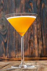 Glass of Downhill racer cocktail