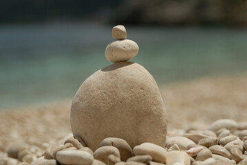 stones on the sand
