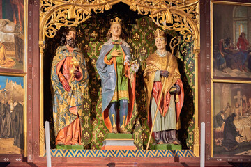 Obraz premium In interior of the Museum of the Cathedral of St. Matthias Budapest