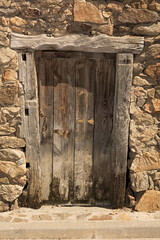 Puerta vieja de madera.