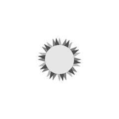 Sunflower flat icon. Simple style Garden farm symbol. Logo design element. T-shirt printing. Vector for sticker.
