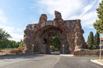 The South gate know of ancient Diocletianopolis, Hisarya,  Bulgaria