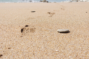 Footprint in Sand Cornwall U.K.