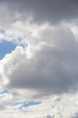 Picturesque textured clouds in the sky at the daytime