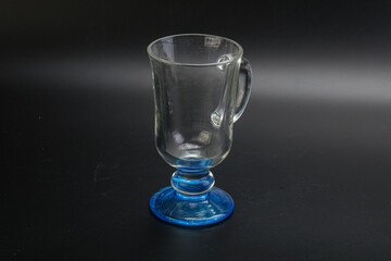 Empty glass cup for drinks