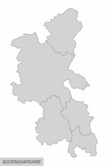 Buckinghamshire county administrative map