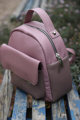 light pink backpack
