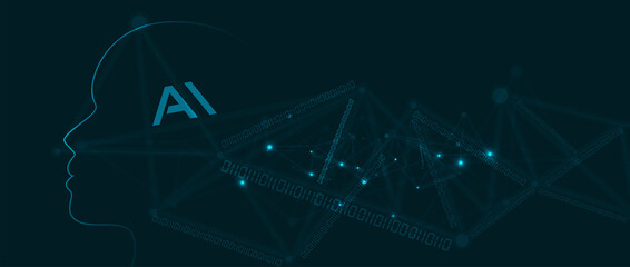 Conceptual technology illustration of artificial intelligence