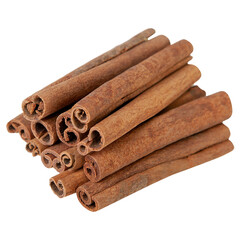 Cinnamon sticks for cooking and cosmetics. Five sticks close-up 