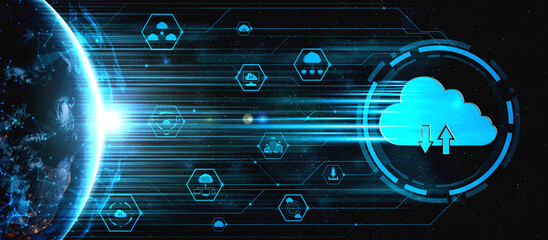 Cloud computing technology and online data storage in innovative perception . Cloud server data...