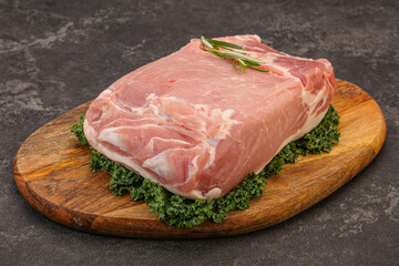 Pork meat piece for cooking