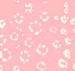 Abstract Watercolor Animal Skin. Simple Pink