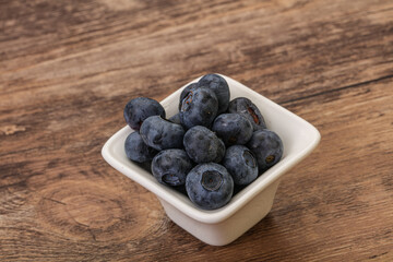 Ripe sweet tasty blueberries heap
