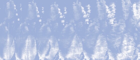 Blue Ikat Pattern. Indigo Fur Decor Shawl