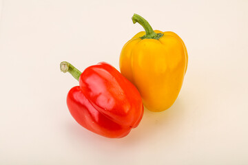 Ripe sweet Bulgarian bell pepper