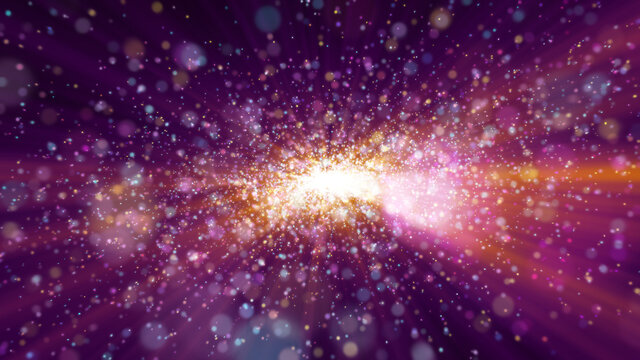galaxy in space light particle