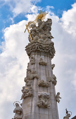 Fototapeta na wymiar View of the column of the Holly Trinity or 